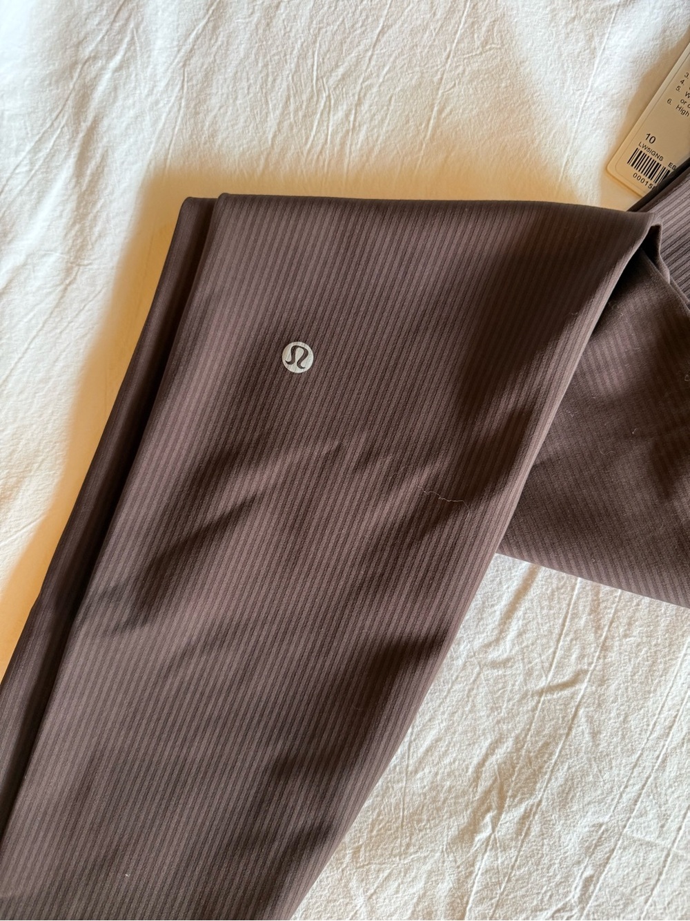 lululemon Athletica Ribbed Leggings in Deep Brown